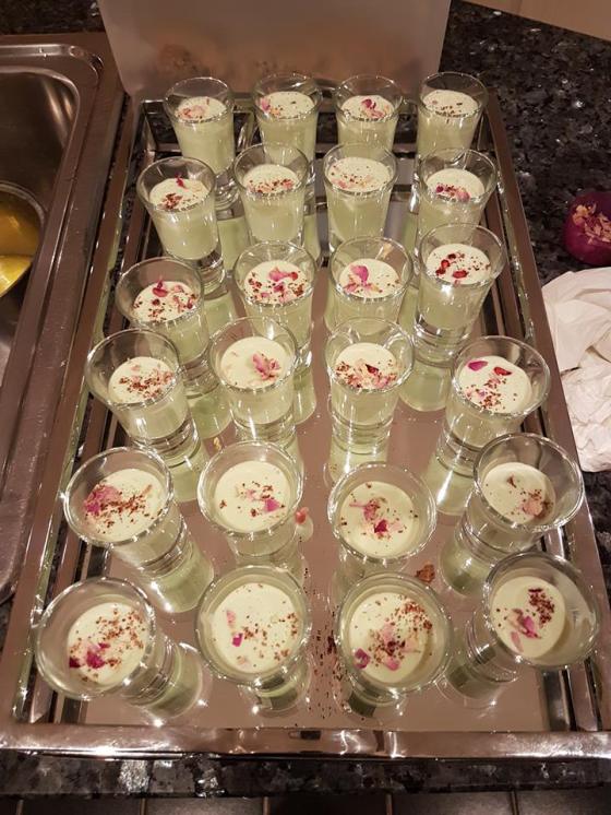 White Soup with Rose Petals