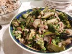 Chargrilled BroccoliANDZucchiniWithRadishBeans AndABagnaCaudaDressing