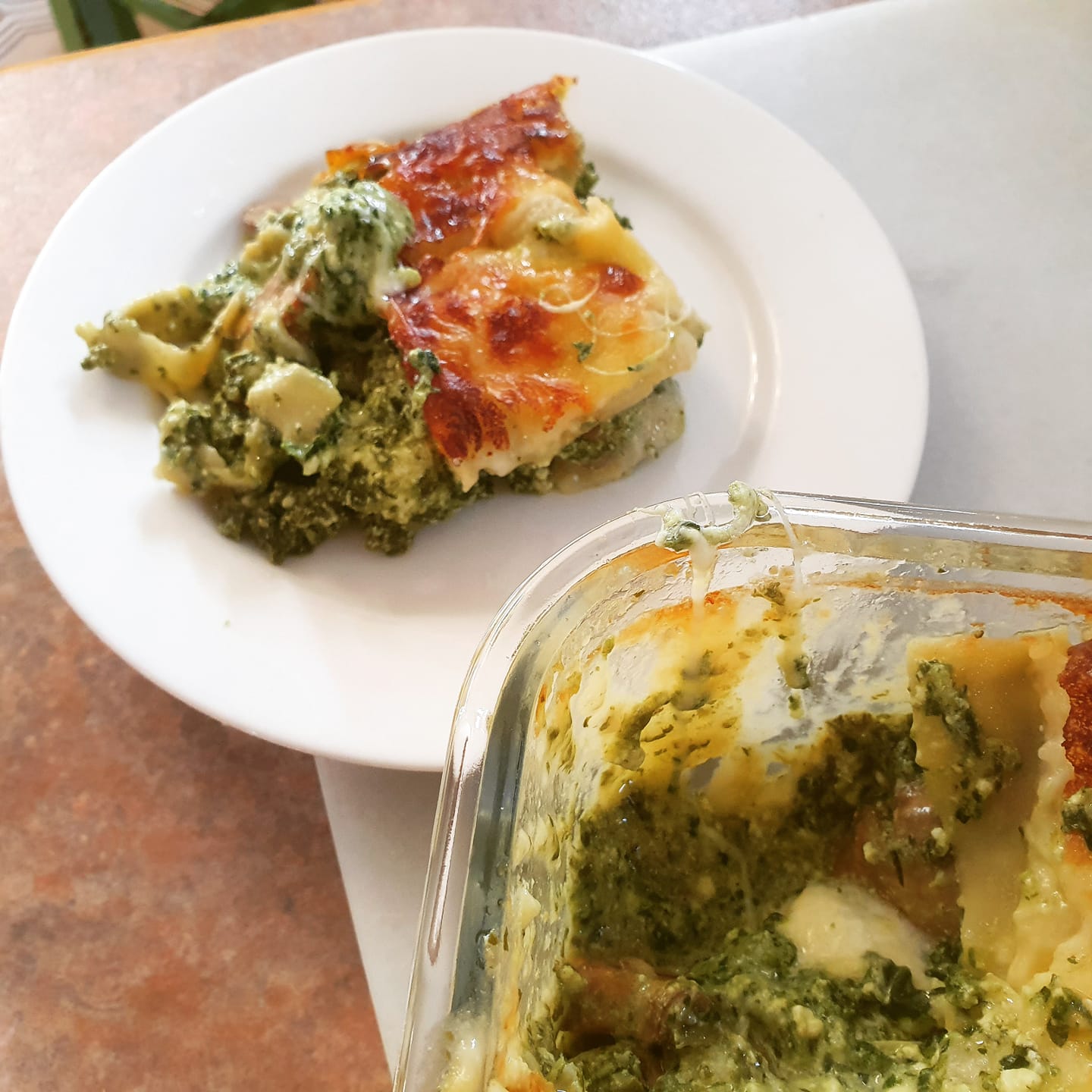 SpinachRicottaPestoLasagne